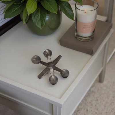 Modern Abstract Aluminum Decorative Object - Unique Geometric Metal Accent Sculpture for Contemporary Decor