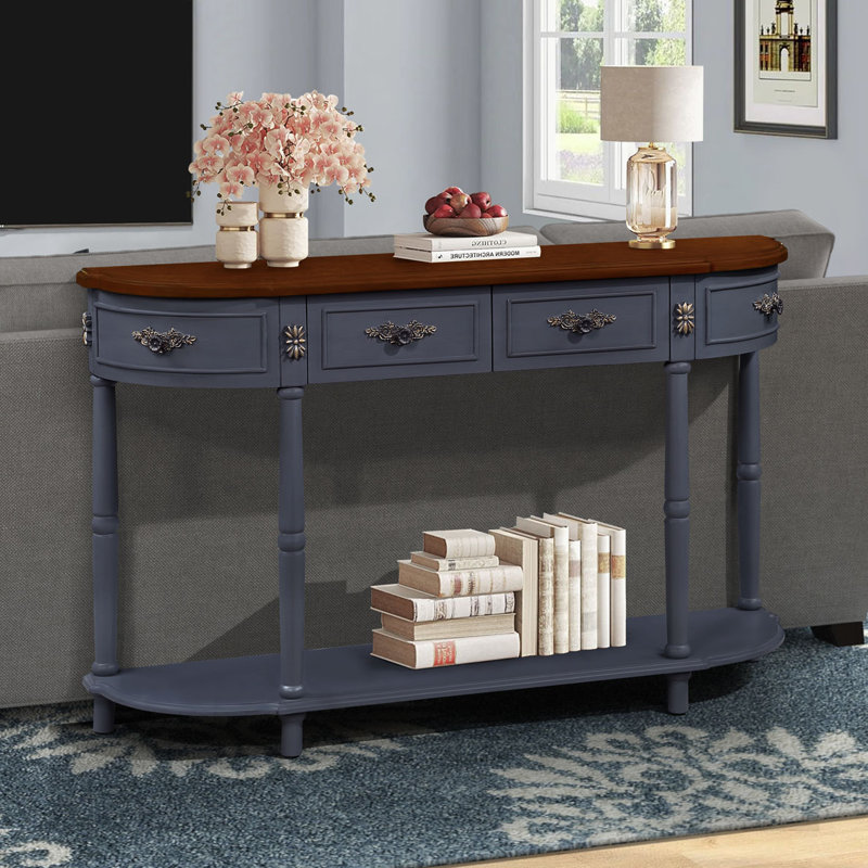 Console / canapé Driscilla, Bleu gris incorrect