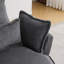 Fauteuil d'appoint pivotant à double couche 34,25 po en velours côtelé-1128690561