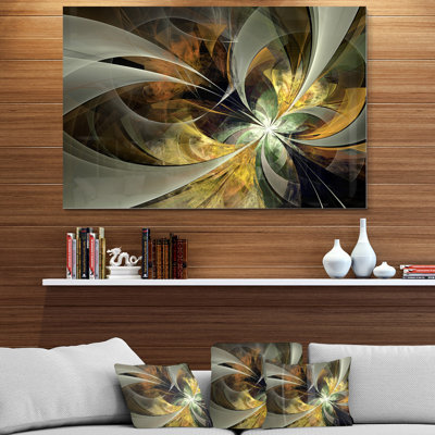 «Symmetric Gold Fractal Flower», impression
