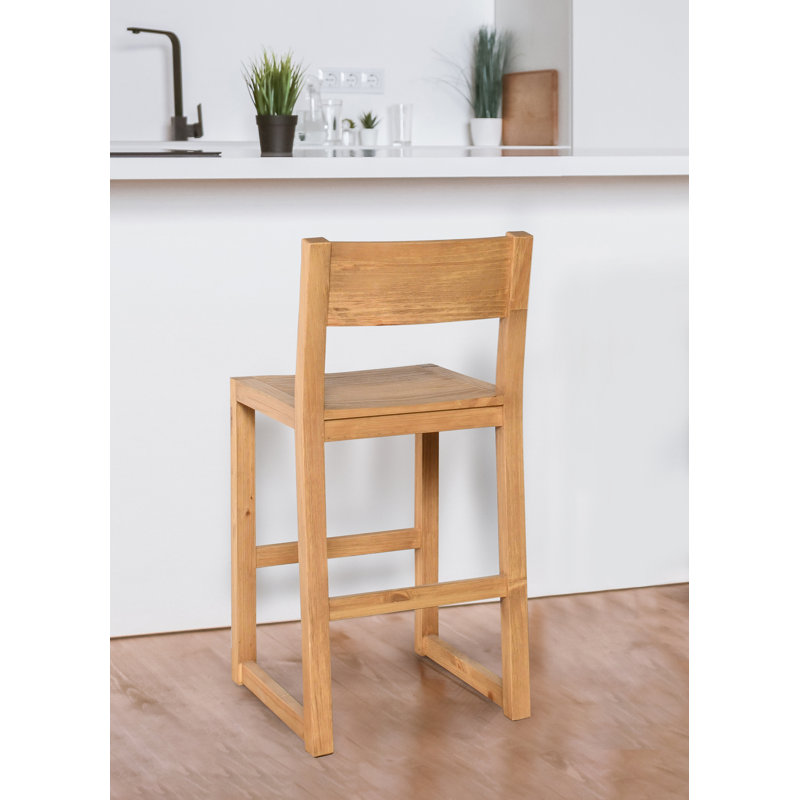 Modica Bar & Counter Stool, Counter Stool (24" Seat Height), Natural Brown