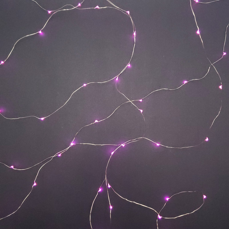 Battery Operated LED Fairy String Lights - 2 Count, Pink