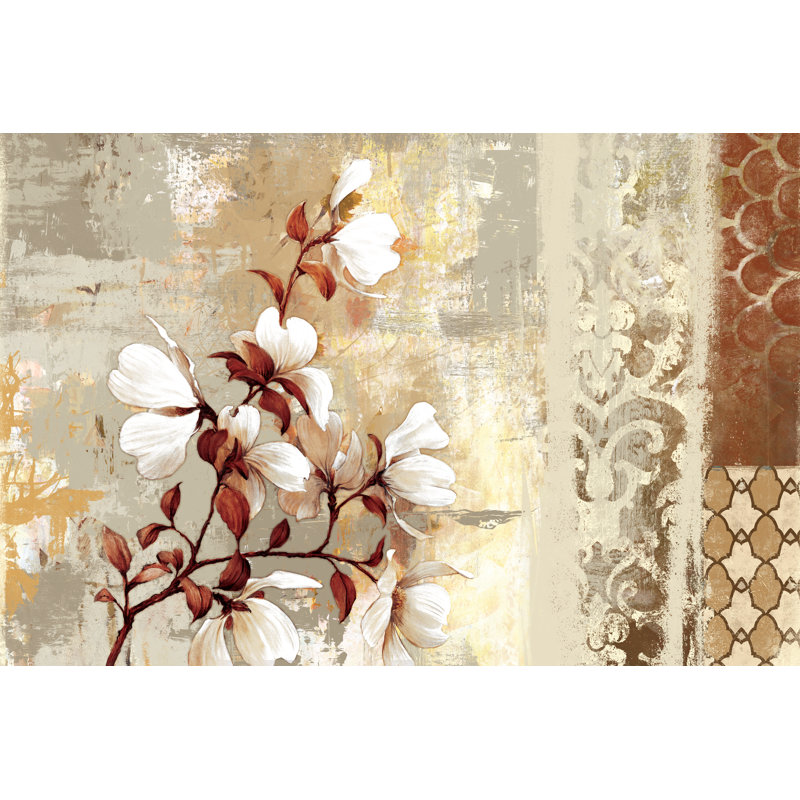 Spiced Flower Paint 3 - Wrapped Canvas Painting, 81cm H x 122cm W x 3.8cm D
