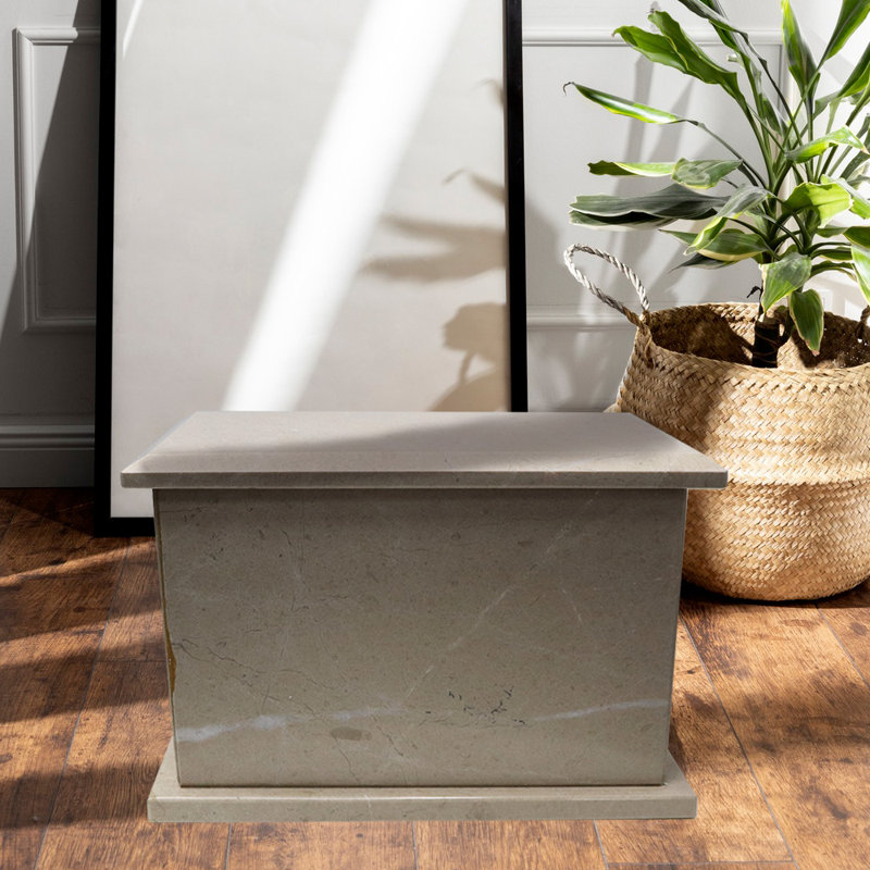 Memorial Marble Cremation Urn with Gothic Design