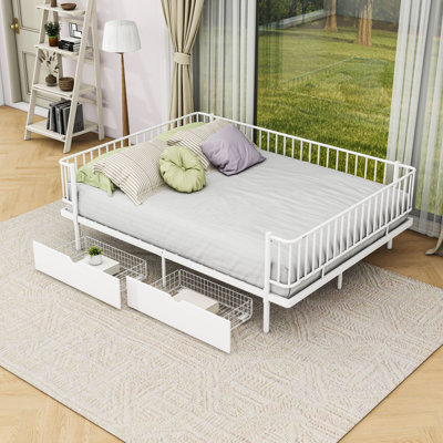 Platform Bed with Storage Drawers