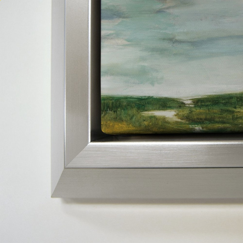 «The Path of Water» par Julia Purinton - Impression sur toile, 40" H x 28" W, Silver