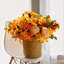 2 pièces de fleurs artificielles d'automne, bouquet de fleurs en soie pour la décoration de l'Action de grâce (doré, 2)