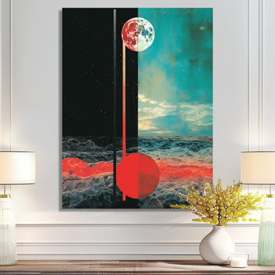 Seren Full Moon Mystery - Minimalisme, art mural, salon
