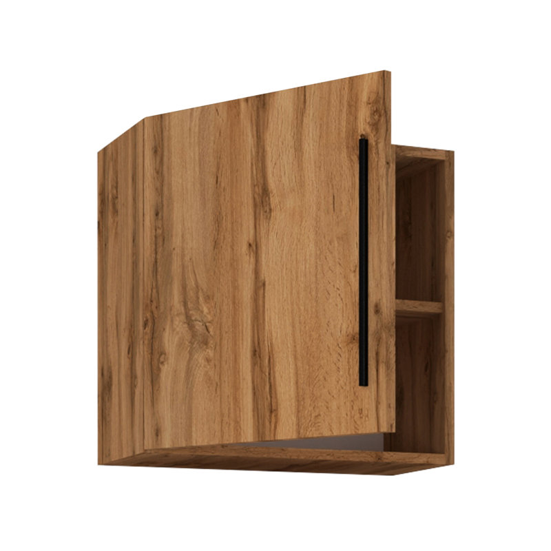 Seniya 50Cm H x 50Cm W x 30Cm D Manufactured Wood Standard Wall Cabinet, Brown, white and pink