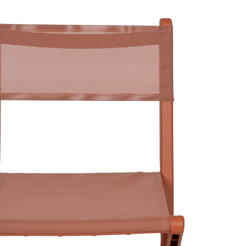 Patio Dining Side Chair, Red