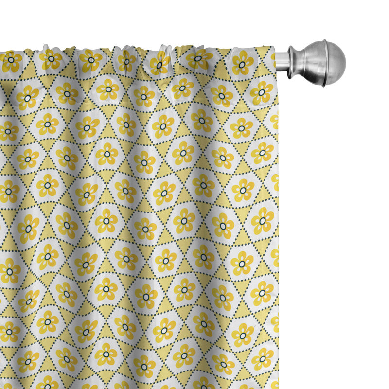 Rideaux 4 panneaux East Urban Home, L 56 po x L 95 po