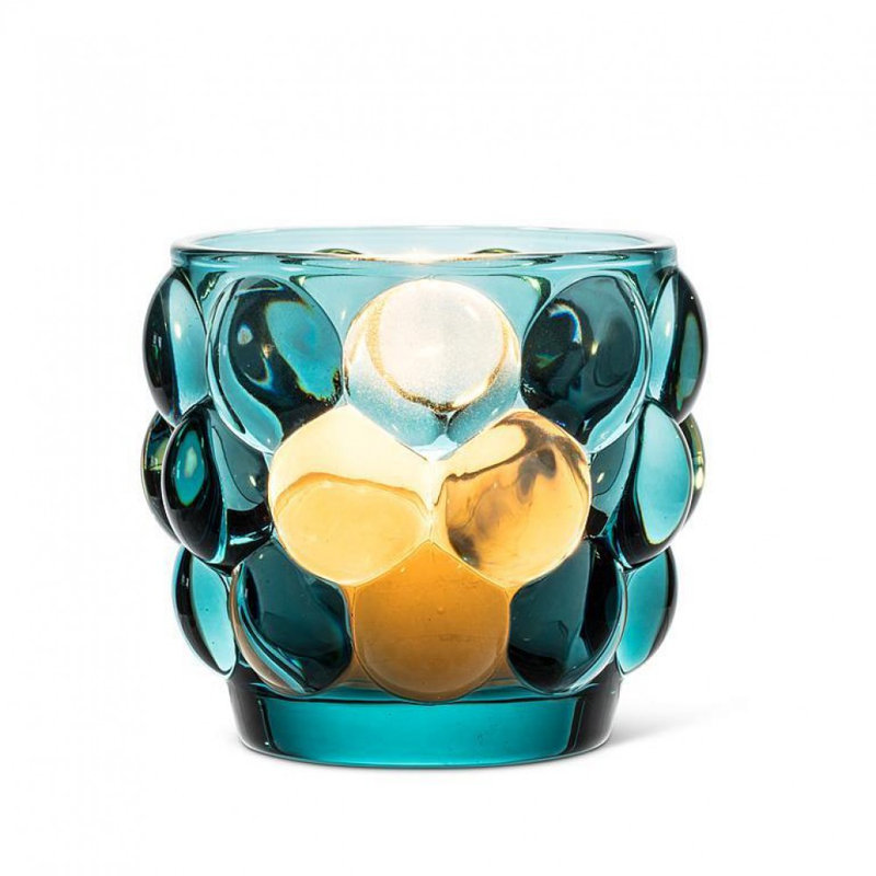 Petit porte-bougie petite votive, Bleu