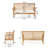 Lionel 8 - Person Patio Conversation Set with Cushions
