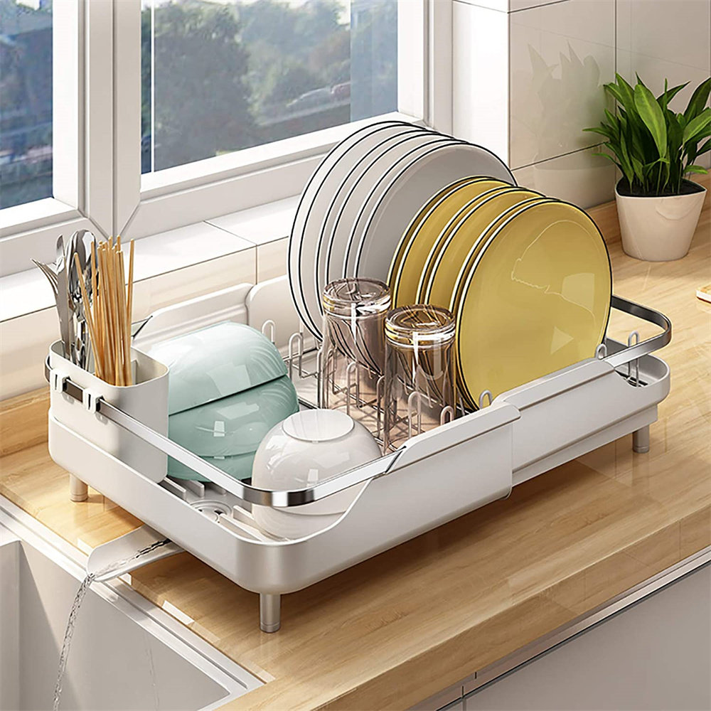 YITAHOME Multifunctional Stainless Steel Dish Rack