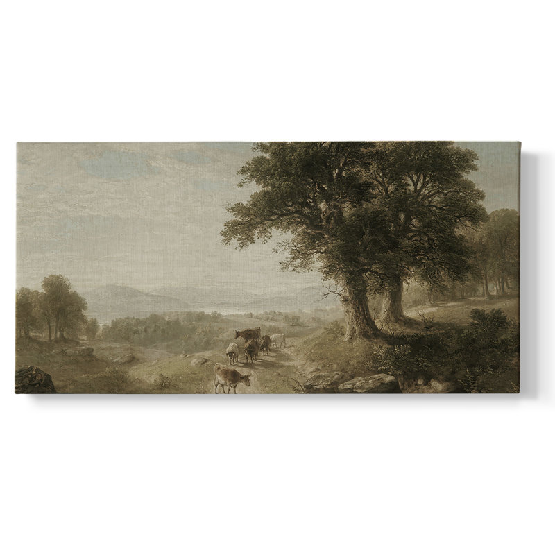 Série paysage - DCCCLXIX - Toile tendue avec châssis - Prêt à accrocher, H 16 po x l 32 po