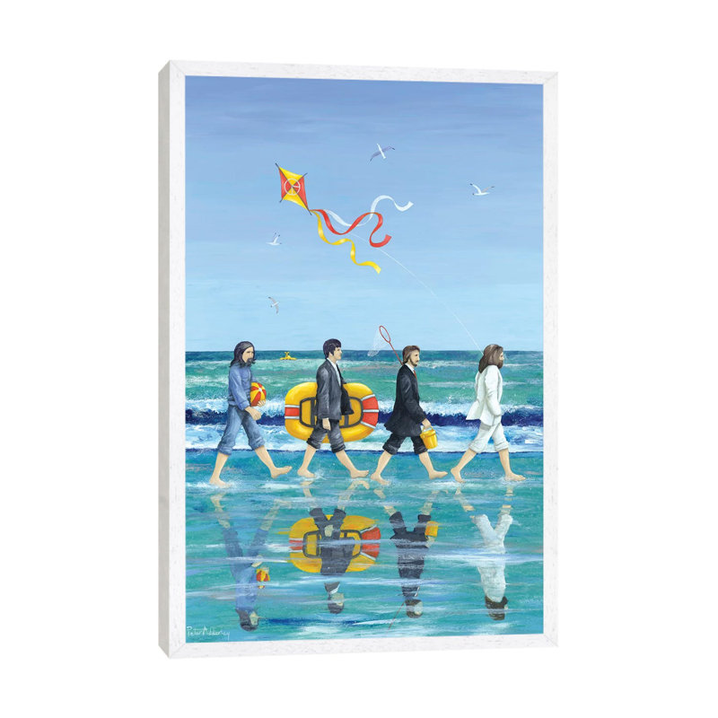 Day Tripper by Peter Adderley - Print on Canvas, 101.6 cm H x 66.04 cm W, White Framed Canvas