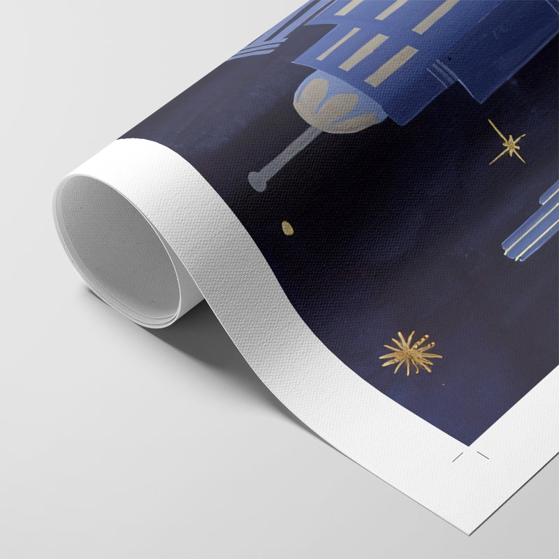 Collection Holiday Night B - Impression sur toile seulement - NON-CADRE, H 18 po x l 12 po