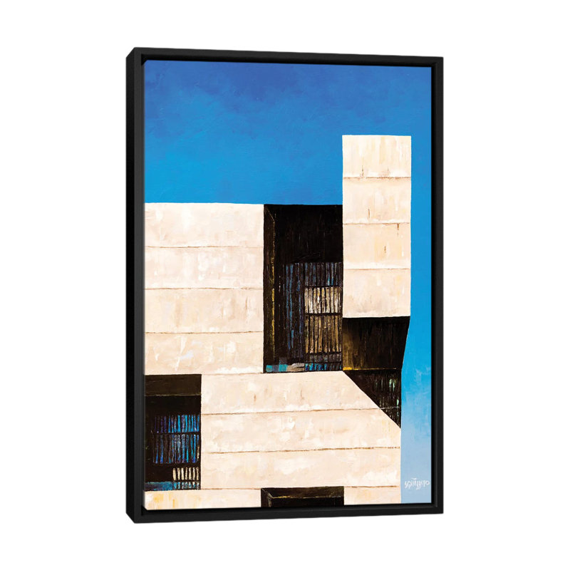 « santiago i », impression sur toile, H 26 po x l 18 po x P 1,5 po, Toile avec cadre noir, Pas de tapis
