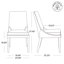 Chaise d'appoint en cuir Niara-121550732
