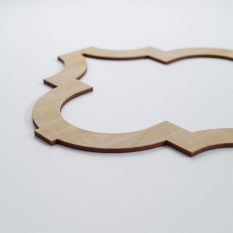 Panneaux muraux en bois Marrakech, Bouleau, H 23 3/8 po x l 23 3/8 po x P 3/8 po