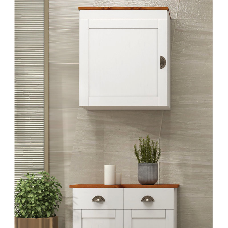 Edgarton Matte Base Unit, White/Honey