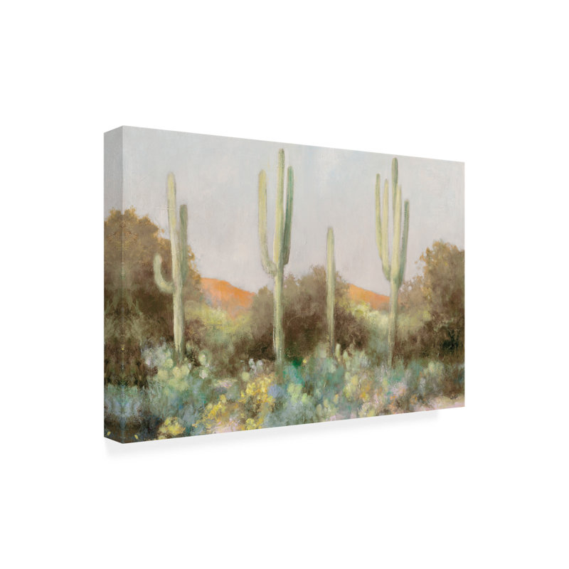 Julia Purinton, art de toile neutre «Sunrise Desert III», H 12 po x l 19 po x P 2 po
