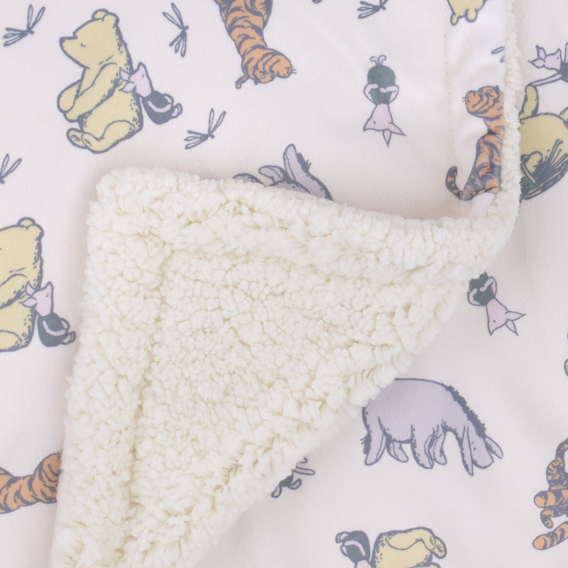 Couverture pour bébé NoJo Disney Classic Pooh Naturally Friends Piglet, Eeyore et Tigger