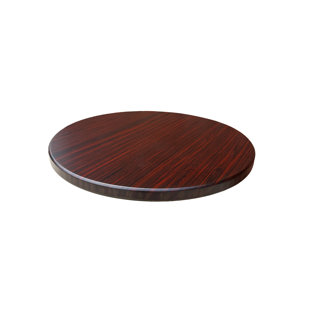 Plateau de table rond d'intérieur en bois thermolaqué
