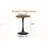 Round Dining Table, 31.5" Circle Tulip Table With Thickened Tabletop & Metal Pedestal, Mid Century Modern Bistro Table-555651237-555651262