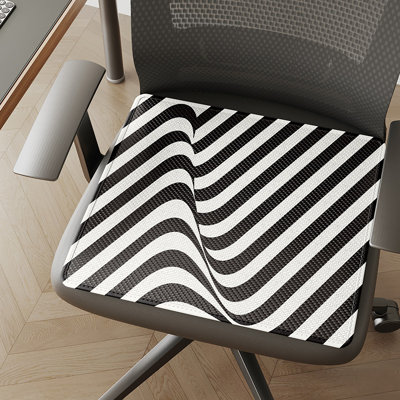 Summer Ice Yarn Seat Cushion For Office, Cool Mat For Students' Chairs, Breathable, Durable, Non-Slip Chair Pad,Set Of 2,16*16Inch