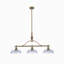 32-Inch 3-Light Iron Bronze Dining Room Chandelier With Adjustable Pendant Chain
