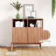 80cm RectangularSideboard, Modern Ribbed Storage Cabinet-1639964819