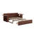 Full Size Daybed With Removable Desk, Storage Drawers And Hydraulic Side Table-110935679-110935673