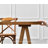Simple log-style large rectangular solid wood dining table-716444357