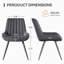 Modern Dining Chairs 54.8*46.9*83.2cm Tech Fabric Upholstery with Stylish Design Sofa-Level Cushioning Pet-Friendly Durable Scratch Resistant for Kitchen Dining Room or Home Office-1022161956-1013287210