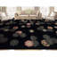 Tapis noir de haute qualité noué à la main