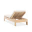 Chaise longue d'extérieur en eucalyptus Blakely