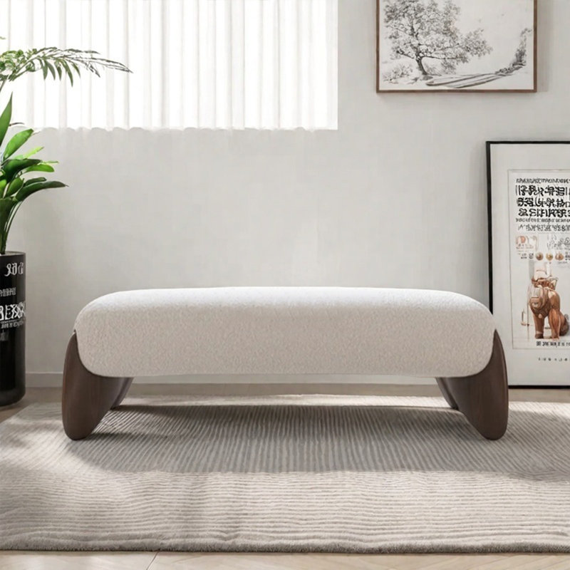 Repose-pieds Simple Banc, H 16,93 po x l 59,06 po x P 17,72 po