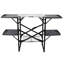 Table de cuisine pliante pour camping - station de cuisson extérieure portable avec plateau résistant à la chaleur, 4 tables d'appoint, support de rangement pour les pique-niques et les voyages en camping