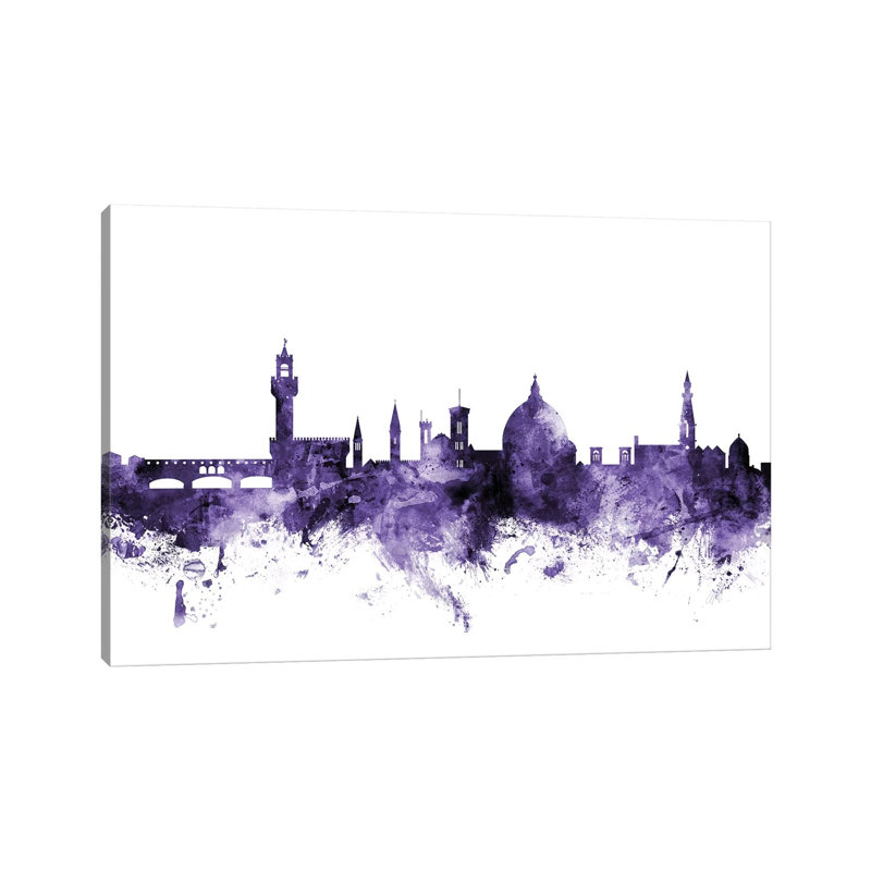 Florence, Italy Skyline by Michael Tompsett - 1 Piece Wrapped Canvas Painting, 66.04 cm H x 45.72 cm W x 3.175 cm D