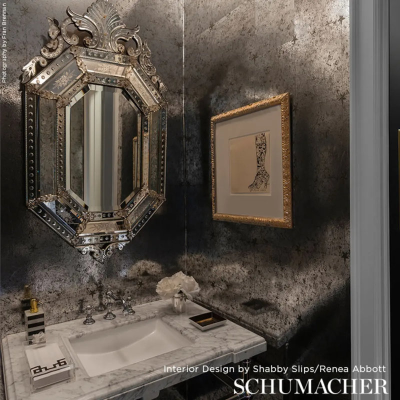 Schumacher x Miles Redd Glass Paneling