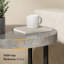 Grey Round Concrete Effect Side Table
