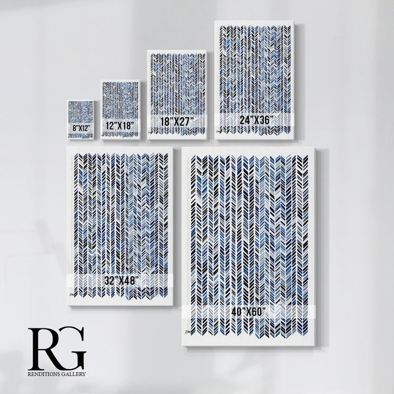 Toile tendue abstraite CCXXV Gallery - prête à être accrochée, H 36 po x l 24 po