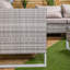 Samuel Alexander 4 Seater Grey Rattan Chair Garden Sofa Set with Glass Table Top Corner Furniture
