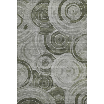 Premium Machine Washable Lubbers AMF1750 Geometric Rug