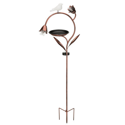 Illuminate Solar Birdfeeder Stake - Flowers