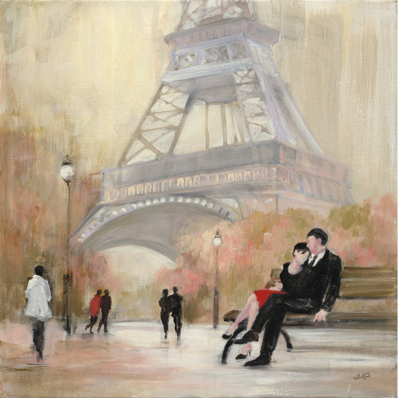 " Romantic Paris I ", 20" H x 20" W x 1.25" D