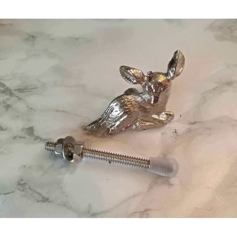 Silver Fawn Cabinet Knob