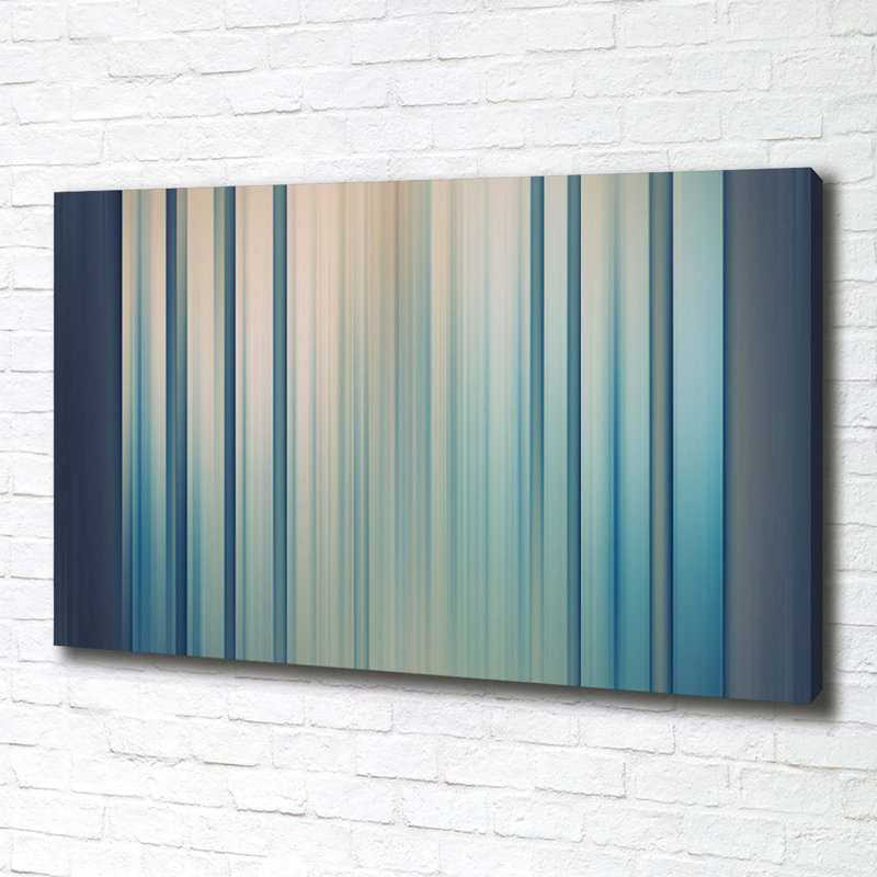Blue Stripes - Wrapped Canvas Print