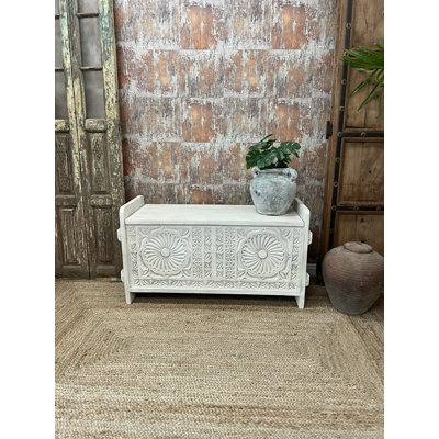 Ahria 1 Piece Solid Wood Accent Trunk